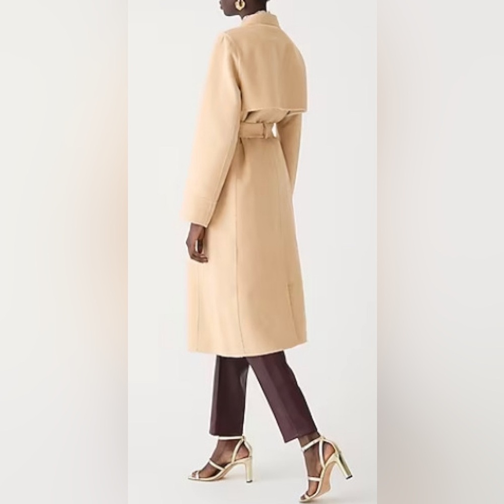 NWOT JCrew Petite Harriet trench coat in double-faced blend - Picture 2 of 7